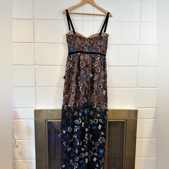 For Love & Lemons Beatrice Maxi Dress in Blue - Picture 7 of 8